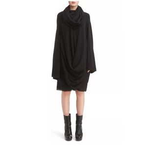 NWT Rick Owens Virgin Wool Drape Tunic black $1820